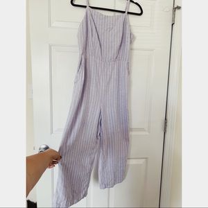 Lilac Pinstripe Jumpsuit